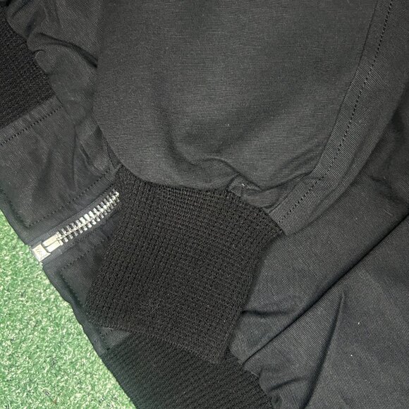 Moose Knuckles Bomber Jacket With Fur Black Size Medium - Picture 13 of 14